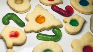 Різдвяне печиво з желейками. Christmas cookies with Gummy Bear .