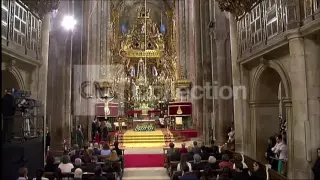 SPAIN-TRAIN CRASH MEMORIAL-CHURCH SHOTS