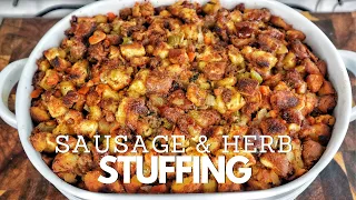 How to Make a Next Level Stuffing Dish - Sausage & Herb Stuffing Recipe