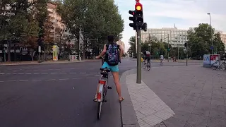 Radfahrt durch Berlin - von Friedrichshain zum Hauptbahnhof