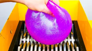 Shredding Mega Slime Ball! Oddly Satisfying Video!