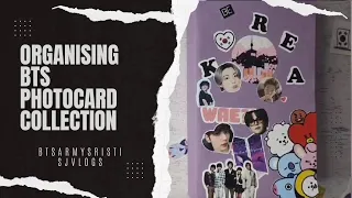 Organizing BTS Photocard Collection | BTS ARMY | BTSARMYSRISTI | SJ Vlogs