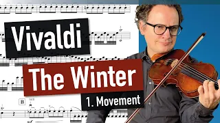 A. Vivaldi - Winter 1. Movement - The Four Seasons | violin sheet music | piano accompaniment