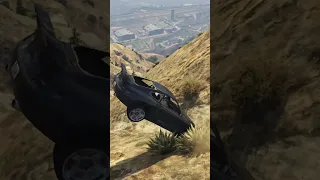 GTA Car Jump from a Mountain biggest crash in GTA history