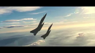 Fighter jets formation flying (HD)
