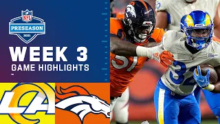 Los Angeles Rams vs. Denver Broncos | Preseason Week 3 2021 NFL Game Highlights