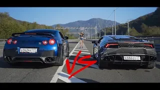 GT-R 1000 сил VS Lamborghini 1000 сил