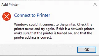 Easy Fix: Windows Cannot Connect to the Printer