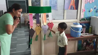 Teacher greeting her class with special handshakes & hugs before class!!