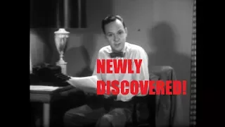 NEWLY DISCOVERED John Charles Daly film! "1952 Biennial Nursing Convention in Atlantic City"