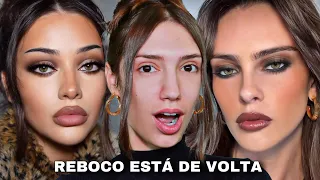 MOB WIFE MAKEUP: A TREND QUE TROUXE O REBOCO DE VOLTA!!! MAKE MARCANTE COM *REBOCO DE RESPEITO*