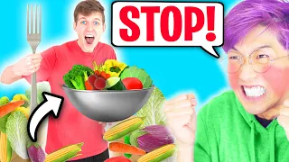 ADAM FILLED JUSTIN'S ENTIRE HOUSE WITH SALADS?! (LANKYBOX EXPOSED BY SPY JUSTIE!)