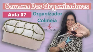 ORGANIZADOR COLMEIA PARA GAVETAS - feita com tecidos