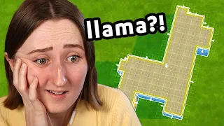 i tried building a sims house shaped like a LLAMA