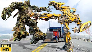 Transformers: BUMBLEBEE vs Megatron | Caçadores de Bestas | Cena de luta do último cavaleiro