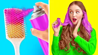 COOL HAIR IDEAS AND HACKS || Awesome Girly Tips To Look Gorgeous In Any Situation