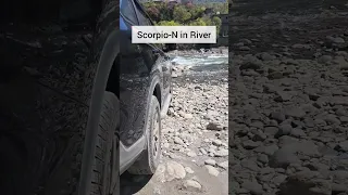 Scorpio-N in River! #ScorpioN #Z4 #4x4 #Adventure