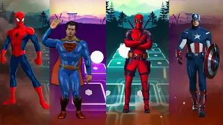 Tiles Hop EDM Rush - Super Hero Tiles Hop