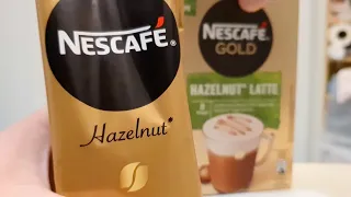 NESCAFÉ Gold Hazelnut Latte (Review) Nestle Instant Coffee Sachets Unboxing