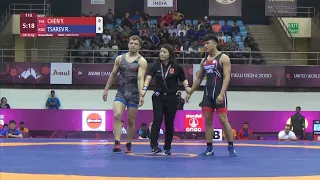 BRONZE GR - 72 kg: Y. CHEN (TPE) v. R. TSAREV (KGZ)