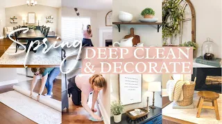 SPRING DEEP CLEAN AND DECORATE! | Clean With Me | Extreme Cleaning Motivation | 2022 Spring Decor