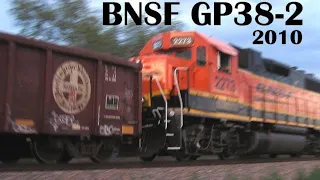 Fresh BNSF GP38-2 Diesels in Colorado Springs 2010