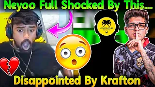 Neyoo Full Shocked By This...😱 Disappointed By Krafton😳 React On Team Prime BGIS