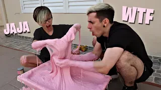 HACEMOS 100 KILOS DE SLIME | Robleis