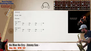 🎻 No Man No Cry - Jimmy Sax Bass Backing Track with chords