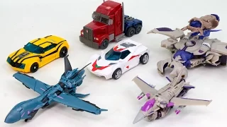 Transformers Prime Starscream Soundwave Megatron Bumblebee Optimus Prime Wheeljak Robot Car Toys