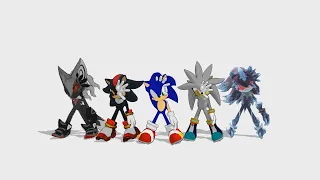 [MMD] Ievan Polkka (Infinite, Shadow, Sonic, Silver, Mephiles)