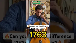 1763 vs 2021 Cello: Can you Hear Differences?🎻🤔#shorts #ytshorts #music #cello #classicalmusic