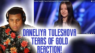 Daneliya Tuleshova - Tears of Gold || America's Got Talent (REACTION) FIRST TIME HEARING