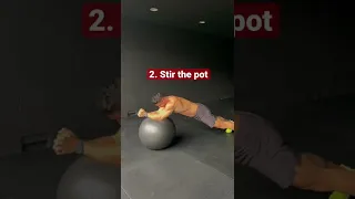 3 ab exercises for a stronger core 💪 Exercise ball edition