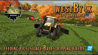 WESTBY 4X EP11 TIMELAPSE | SILAGE BALES | FS22 | FARMING SIMULATOR 22