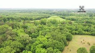 Ocmulgee Mounds National Historical Park in Macon, GA from Drone 13