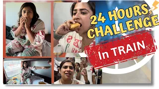 24 Hours Challenge in First Class Train 🚆 | Surat to Katra -1760 KMs  | Littleglove