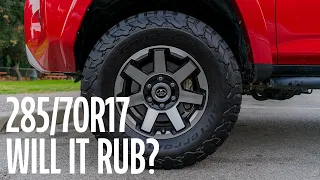 BFGoodrich KO2 - 285/70R17 - Will It Rub?