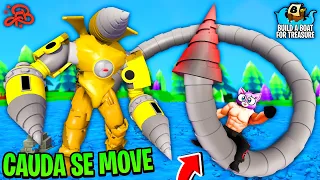 BUILD A BOAT - Criei o NOVO TITÃ DRILLMAN com Cauda que se MOVE de Verdade | Roblox