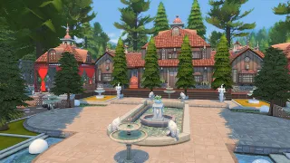 охотничий домик строительство в симс 4 без сс и модов | sims 4