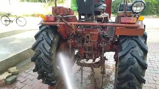 Russian T-25 tractor washing