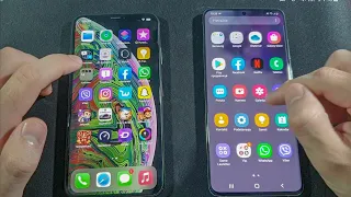 Iphone XS Max vs Samsung S20 Plus Comparison Speed Test