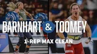 Barnhart and Toomey 1-Rep Max Clean—2019 CrossFit Games