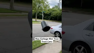 How Garbage Men Treat Trash Cans 🗑️😳 #comedy #funny #sketchcomedy