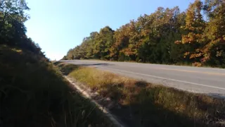 Scooter guy rides highway