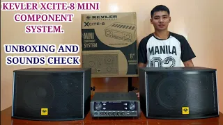 KEVLER XCITE-8 MINI COMPONENT SYSTEM UNBOXING AND SOUNDS CHECK.