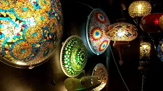 Handmade Chandelier, Table, Wall, Ceiling and Corner Lights, Turkish, Moroccan Mosaic Lamps