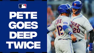 On Re-Pete! Pete Alonso goes deep twice in Subway Series matchup with Yankees!