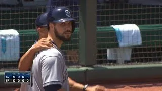 SD@SF: Padres plate five runs on six hits in the 3rd