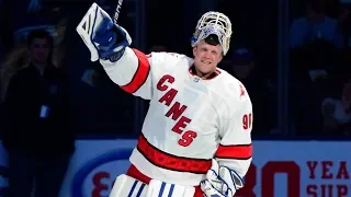 Amateur goalie plays net for Carolina Hurricanes